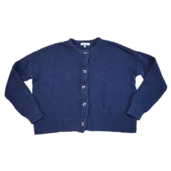Madewell Sweaters - Madewell Deville Cardigan Sweater in navy blue size XS